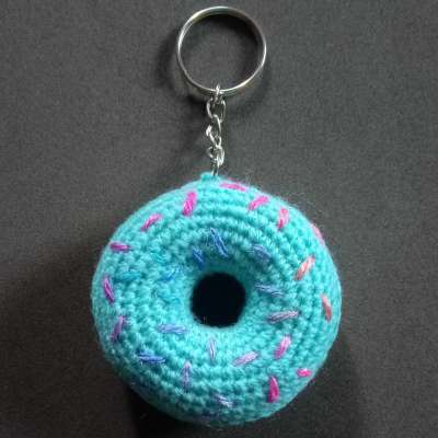 Crochet Woollen Doughnut Keychain Profile Picture