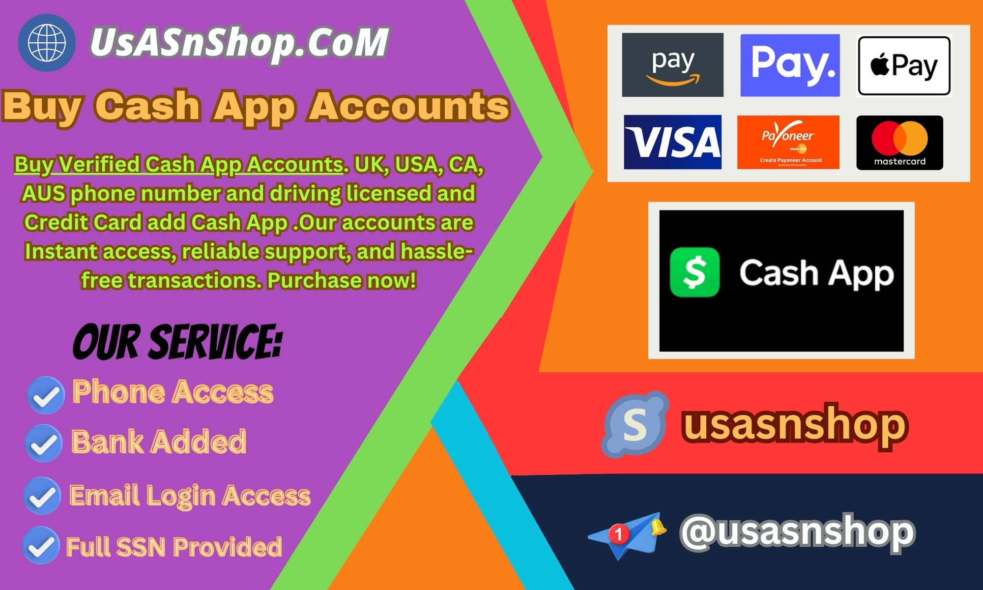 Get a Verified Cash App Accounts From usasnshop Profile Picture