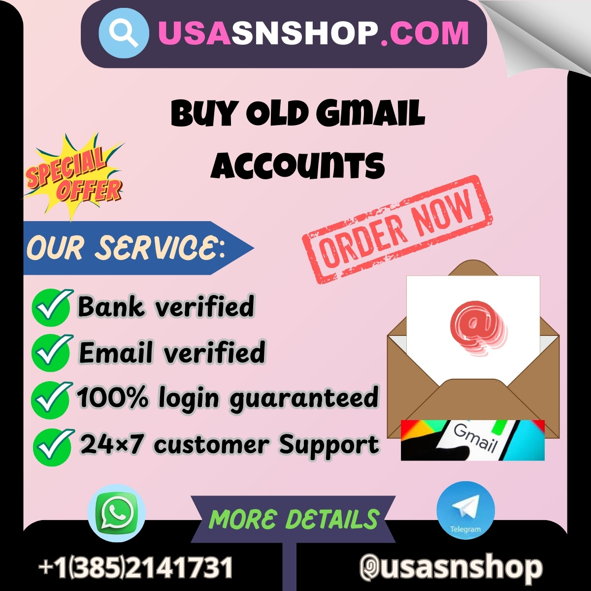 Buy Old Gmail Accounts From usasnshop Profile Picture