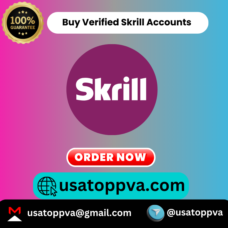 Buy Verified Skrill Accounts - 100% safe & USA,UK Verified