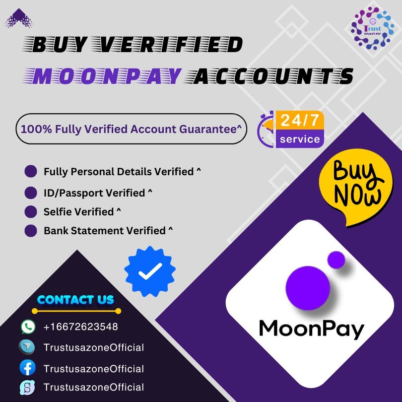 Buy Verified Moonpay Accounts | Secure, Fast, Trusted 100%